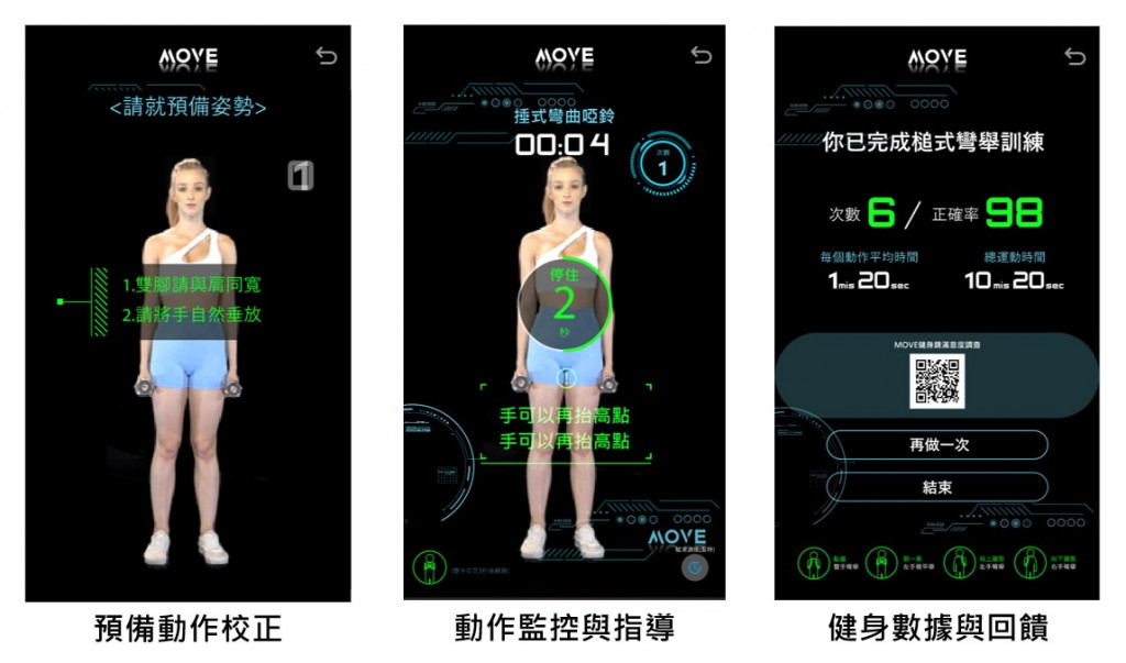 Smart fitness mirror training course service interface diagram