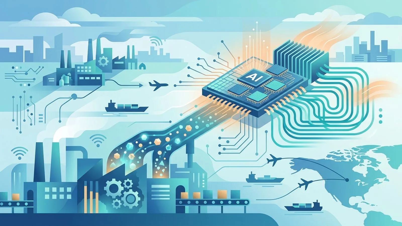 AI 供應鏈迎赴美擴建潮！台積電帶動材料與 AI 伺服器散熱出貨放量