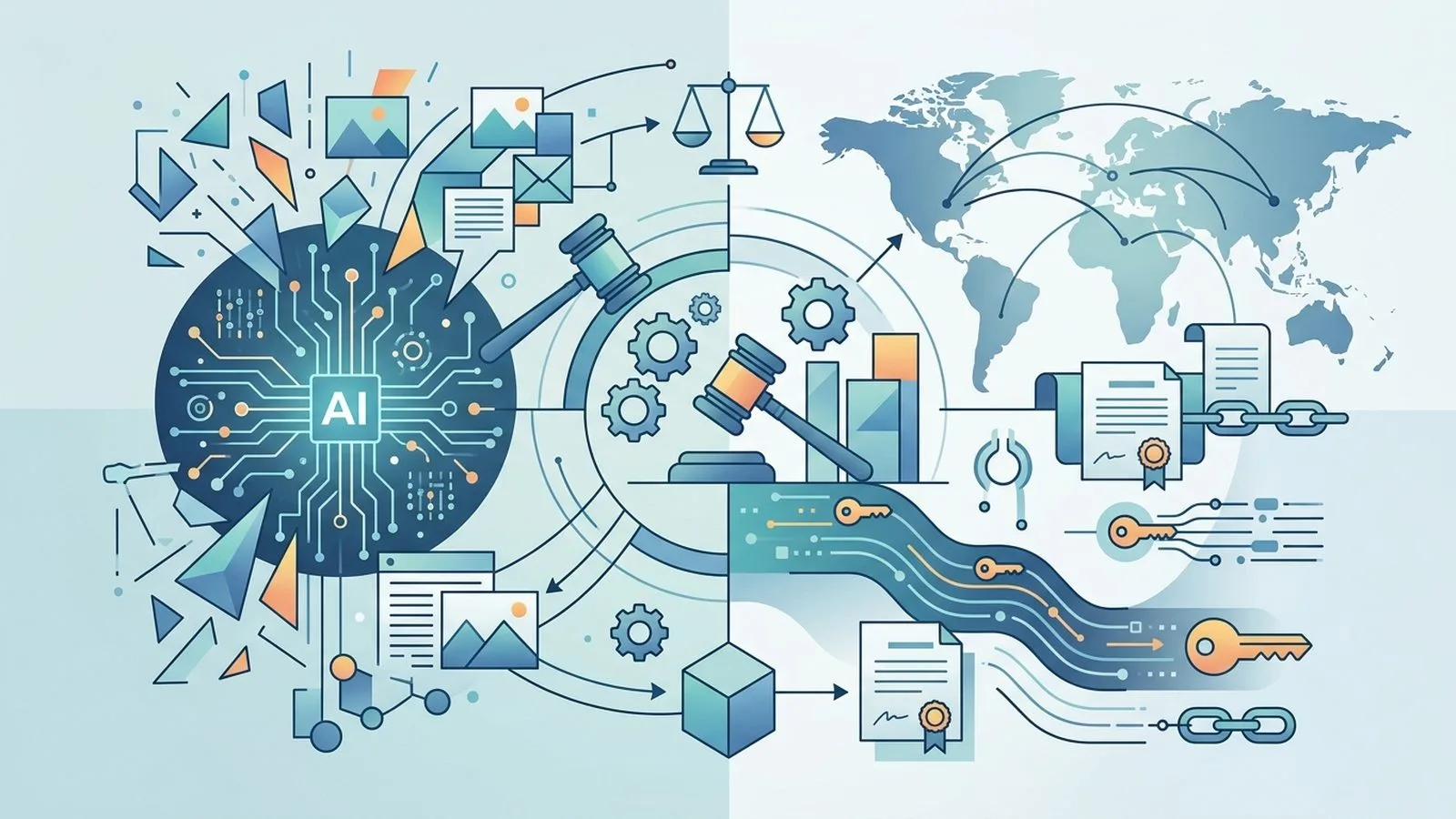 生成式 AI 著作權爭議：美德關鍵判例與全球授權趨勢解析
